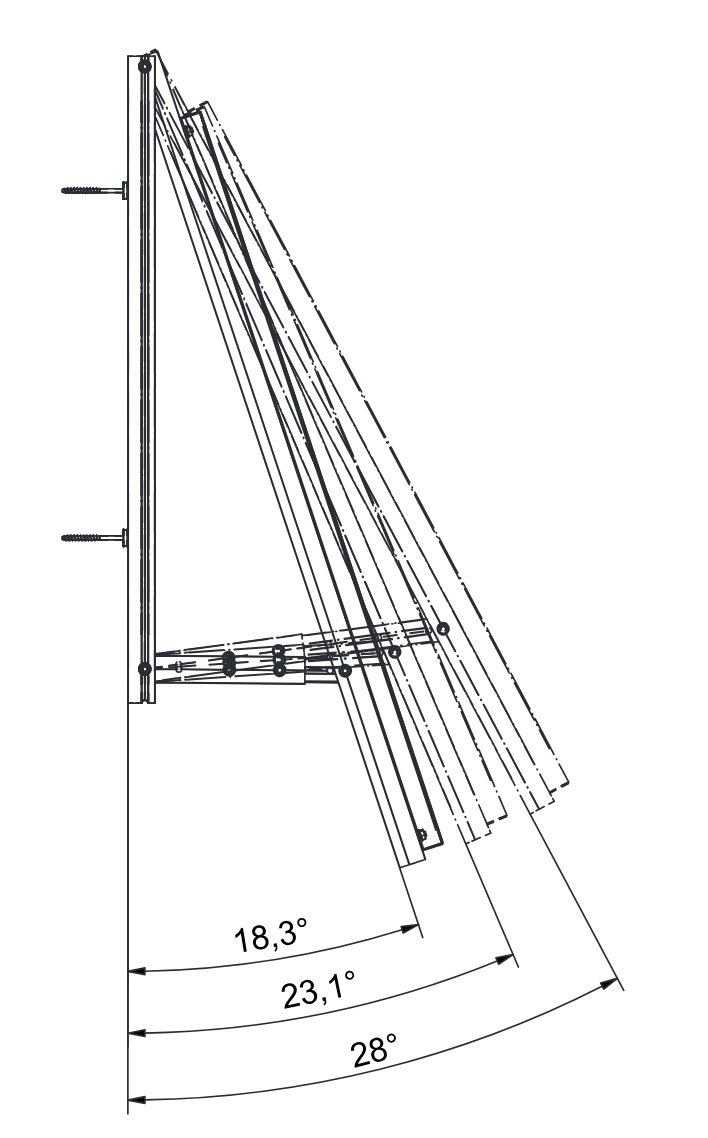 Modulhalterung für Wandkraftwerke – schema 2