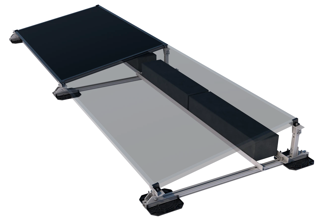 Unterkonstruktion für Minikraftwerke – 2 module